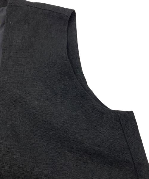 outersunset（アウターサンセット）OUTERSUNSET (アウターサンセット) LI ロング ジレ ブラック サイズ:FREEの古着・服飾アイテム