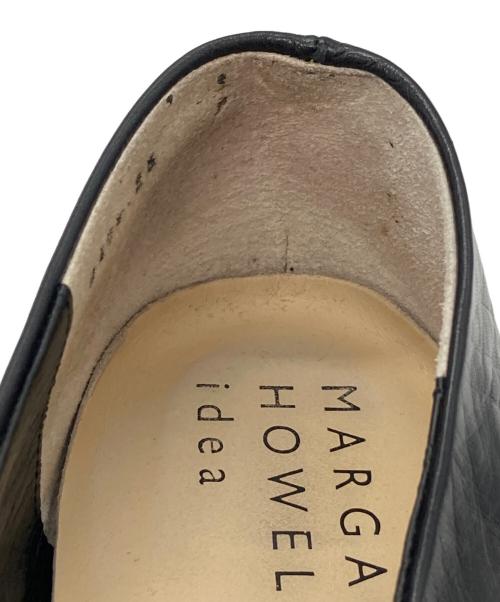 MARGARET HOWELL idea（マーガレット ハウエル アイディア）MARGARET HOWELL idea (マーガレット ハウエル アイディア) レザーパンプス ブラック サイズ:25cmの古着・服飾アイテム