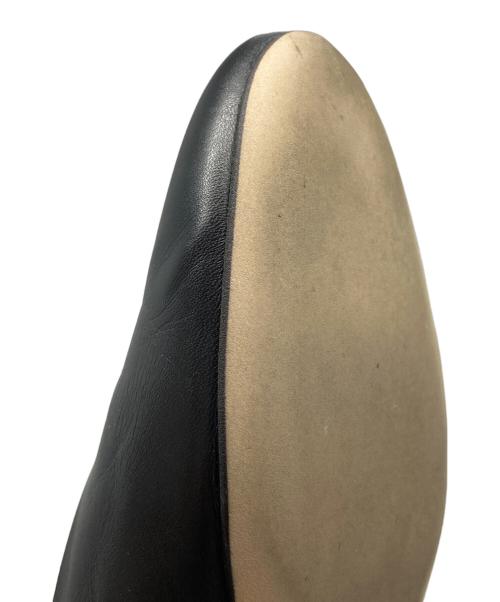 MARGARET HOWELL idea（マーガレット ハウエル アイディア）MARGARET HOWELL idea (マーガレット ハウエル アイディア) レザーパンプス ブラック サイズ:25cmの古着・服飾アイテム