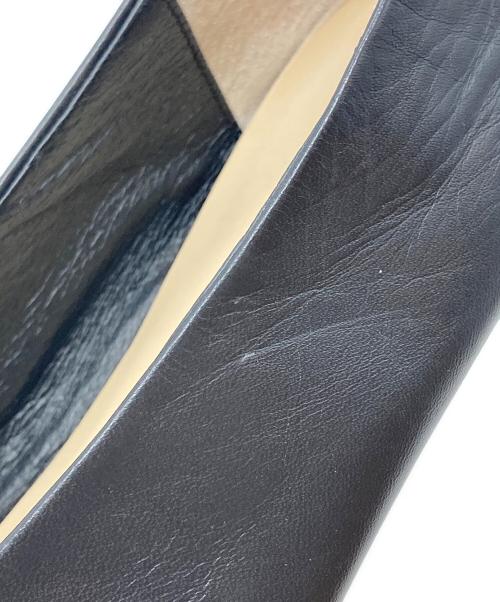 MARGARET HOWELL idea（マーガレット ハウエル アイディア）MARGARET HOWELL idea (マーガレット ハウエル アイディア) レザーパンプス ブラック サイズ:25cmの古着・服飾アイテム