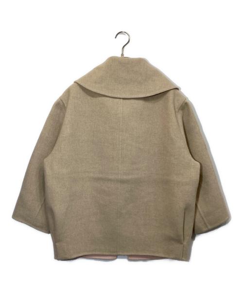 JIL SANDER（ジルサンダー）JIL SANDER (ジルサンダー) ビックカラーショートウールコート ベージュ サイズ:34の古着・服飾アイテム