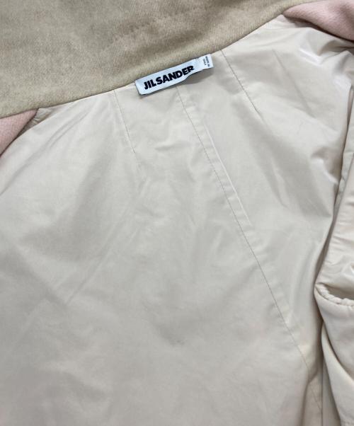 JIL SANDER（ジルサンダー）JIL SANDER (ジルサンダー) ビックカラーショートウールコート ベージュ サイズ:34の古着・服飾アイテム