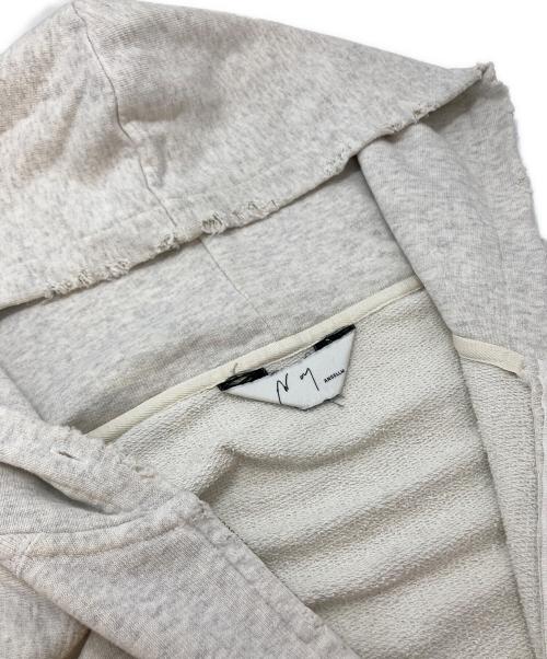 ANCELLM（アンセルム）ANCELLM (アンセルム) CRASH ZIP HOODIE ホワイト サイズ:1の古着・服飾アイテム