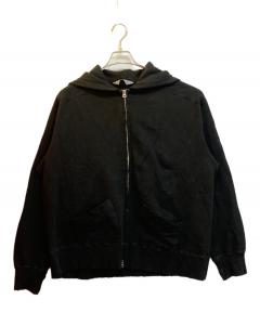 中古・古着通販】ANCELLM (アンセルム) CRASH ZIP HOODIE ブラック