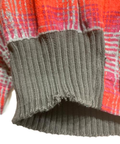 Pilgrim（ピルグリム）Pilgrim (ピルグリム) ヴィンテージリブ付きプリントネルチェックシャツ レッド サイズ:Lの古着・服飾アイテム