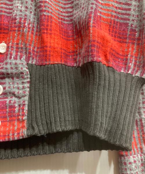 Pilgrim（ピルグリム）Pilgrim (ピルグリム) ヴィンテージリブ付きプリントネルチェックシャツ レッド サイズ:Lの古着・服飾アイテム