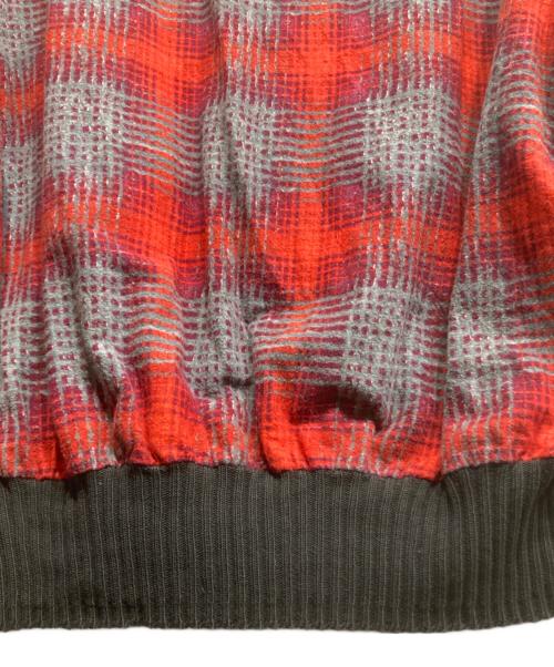 Pilgrim（ピルグリム）Pilgrim (ピルグリム) ヴィンテージリブ付きプリントネルチェックシャツ レッド サイズ:Lの古着・服飾アイテム