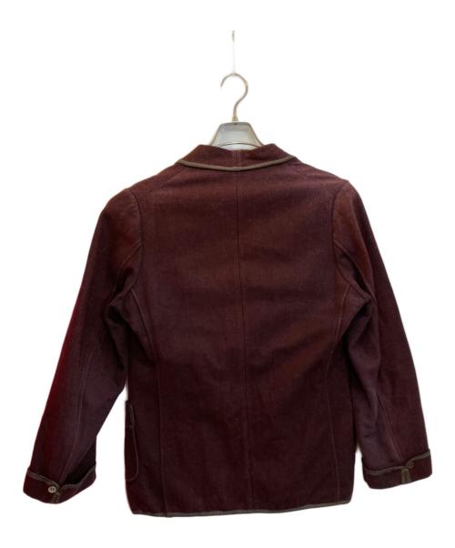 CORNISH（-）CORNISH (-) ヴィンテージスモーキングジャケット ボルドー サイズ:-の古着・服飾アイテム