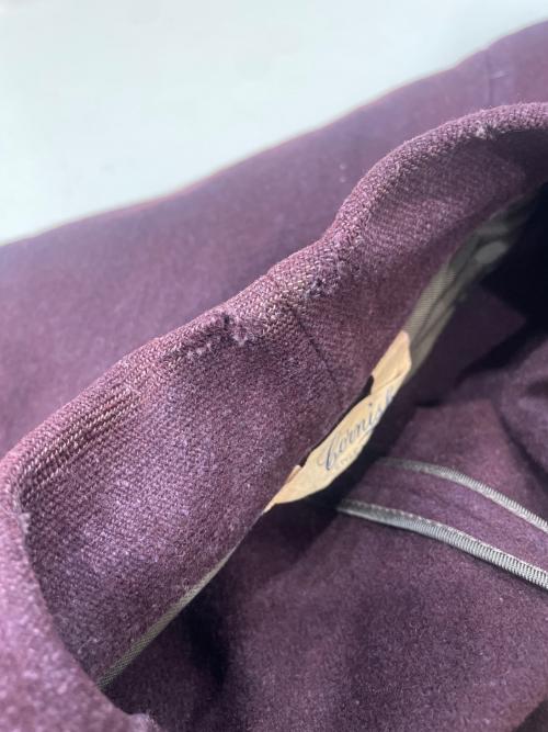 CORNISH（-）CORNISH (-) ヴィンテージスモーキングジャケット ボルドー サイズ:-の古着・服飾アイテム
