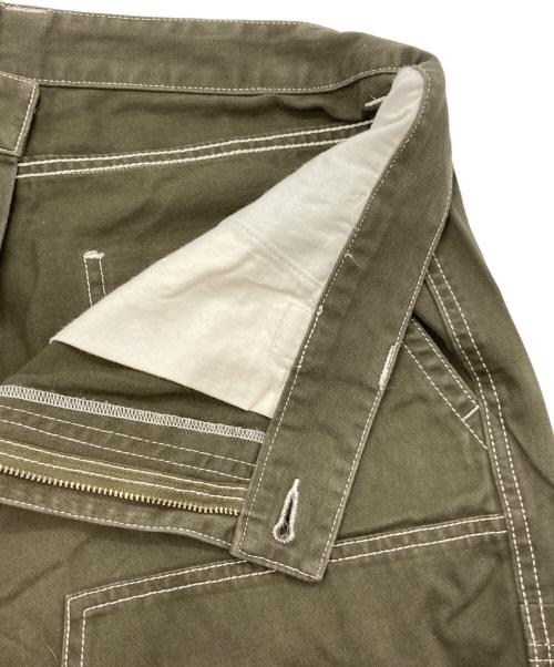 stussy（ステューシー）stussy (ステューシー) Canvas Carpenter ダブルニーパンツ オリーブ サイズ:36の古着・服飾アイテム