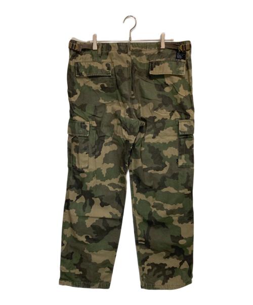 stussy（ステューシー）stussy (ステューシー) カモフラカーゴパンツ オリーブ サイズ:38の古着・服飾アイテム