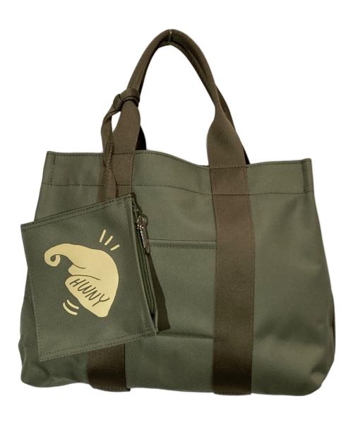 HUNTING WORLD（ハンティングワールド）HUNTING WORLD (ハンティングワールド) SHOGO SEKINE (ショウゴ セキネ) ボルネオチャリティートートバッグM グリーン サイズ:-の古着・服飾アイテム