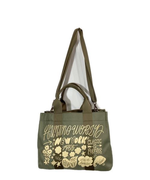 HUNTING WORLD（ハンティングワールド）HUNTING WORLD (ハンティングワールド) SHOGO SEKINE (ショウゴ セキネ) ボルネオチャリティートートバッグM グリーン サイズ:-の古着・服飾アイテム