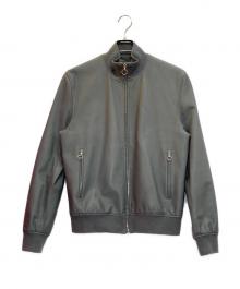 SERAPHIN（セラフィン）の古着「CHANBORDラムレザーブルゾン」｜グレー
