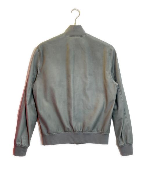 SERAPHIN（セラフィン）SERAPHIN (セラフィン) CHANBORDラムレザーブルゾン グレー サイズ:46の古着・服飾アイテム