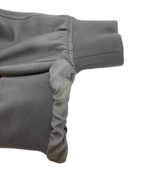 SERAPHIN（セラフィン）SERAPHIN (セラフィン) CHANBORDラムレザーブルゾン グレー サイズ:46の古着・服飾アイテム