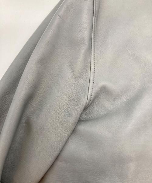 SERAPHIN（セラフィン）SERAPHIN (セラフィン) CHANBORDラムレザーブルゾン グレー サイズ:46の古着・服飾アイテム