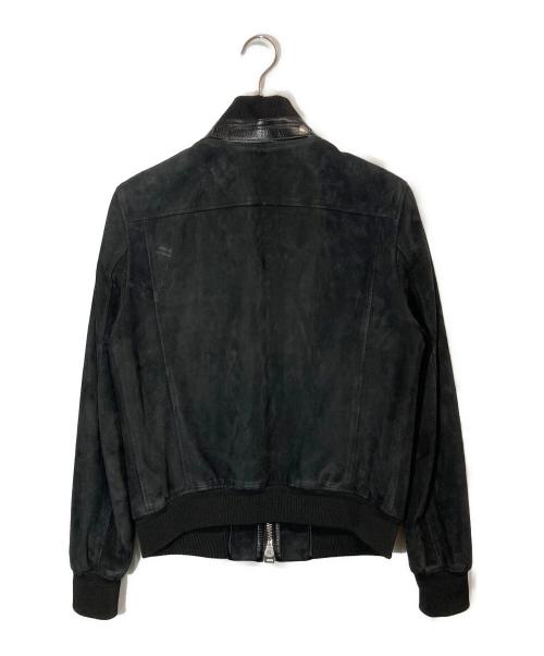 TOM FORD（トムフォード）TOM FORD (トムフォード) スウェードレザーバイカージャケット ブラック サイズ:SIZE 48の古着・服飾アイテム
