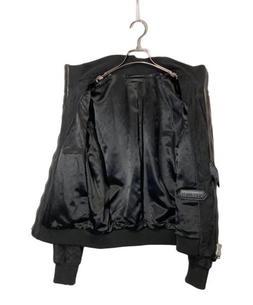 TOM FORD（トムフォード）TOM FORD (トムフォード) スウェードレザーバイカージャケット ブラック サイズ:SIZE 48の古着・服飾アイテム