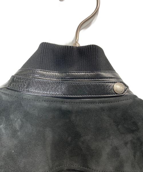 TOM FORD（トムフォード）TOM FORD (トムフォード) スウェードレザーバイカージャケット ブラック サイズ:SIZE 48の古着・服飾アイテム