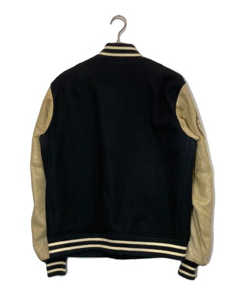 AVIREX（アヴィレックス）AVIREX (アヴィレックス) オールドスタジャン ブラック×ベージュ サイズ:Lの古着・服飾アイテム