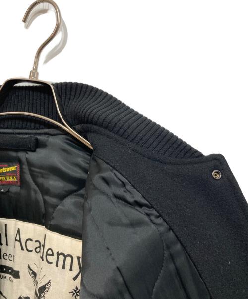 AVIREX（アヴィレックス）AVIREX (アヴィレックス) オールドスタジャン ブラック×ベージュ サイズ:Lの古着・服飾アイテム