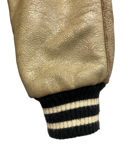 AVIREX（アヴィレックス）AVIREX (アヴィレックス) オールドスタジャン ブラック×ベージュ サイズ:Lの古着・服飾アイテム