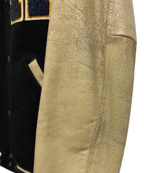 AVIREX（アヴィレックス）AVIREX (アヴィレックス) オールドスタジャン ブラック×ベージュ サイズ:Lの古着・服飾アイテム