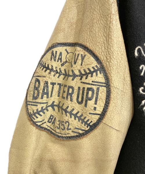 AVIREX（アヴィレックス）AVIREX (アヴィレックス) オールドスタジャン ブラック×ベージュ サイズ:Lの古着・服飾アイテム