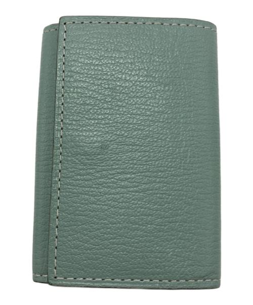 l'arcobaleno（ラルコバレーノ）L'ARCOBALENO (ラルコバレーノ) ゴートレザー 3つ折り キーケース ブルー サイズ:-の古着・服飾アイテム