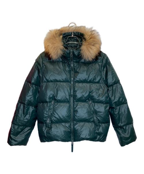 DUVETICA（デュベティカ）DUVETICA (デュベティカ) VEGA ラクーンファー付きダウンジャケット グリーン サイズ:46の古着・服飾アイテム