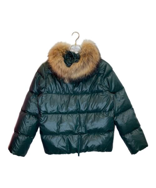 DUVETICA（デュベティカ）DUVETICA (デュベティカ) VEGA ラクーンファー付きダウンジャケット グリーン サイズ:46の古着・服飾アイテム