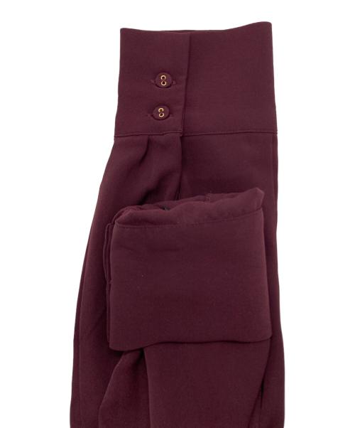 HER LIP TO（ハーリップトゥ）Her lip to (ハーリップトゥ) Modern Mademoiselle Back Ribbon Dress ボルドー サイズ:Mの古着・服飾アイテム