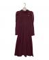 Her lip to（ハーリップトゥ）の古着「Modern Mademoiselle Back Ribbon Dress」｜ボルドー