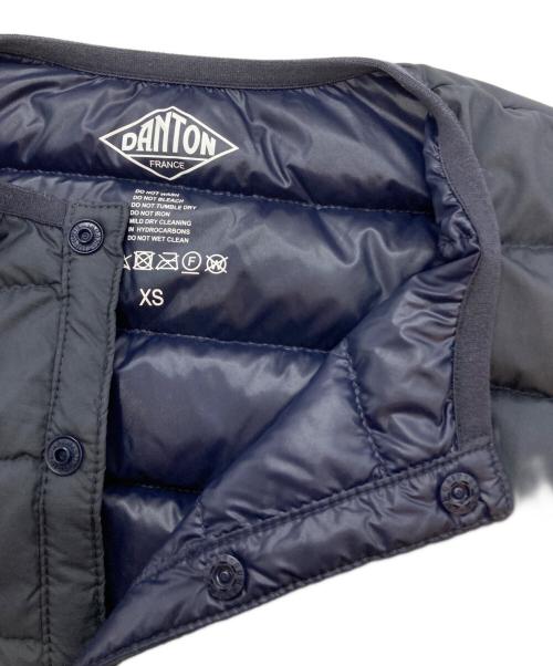 DANTON（ダントン）DANTON (ダントン) クルーネック インナーダウンジャケット ネイビー サイズ:XSの古着・服飾アイテム