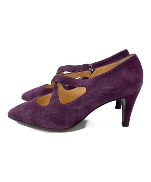 PRADA（プラダ）PRADA (プラダ) スウェードパンプス パープル サイズ:35 1/2の古着・服飾アイテム