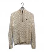 POLO RALPH LAURENポロ・ラルフローレン）の古着「ハーフジップニット」｜ベージュ
