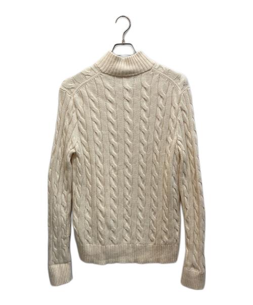 POLO RALPH LAUREN（ポロ・ラルフローレン）POLO RALPH LAUREN (ポロ・ラルフローレン) ハーフジップニット ベージュ サイズ:SIZE Mの古着・服飾アイテム