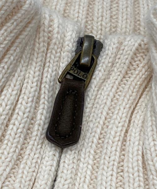 POLO RALPH LAUREN（ポロ・ラルフローレン）POLO RALPH LAUREN (ポロ・ラルフローレン) ハーフジップニット ベージュ サイズ:SIZE Mの古着・服飾アイテム