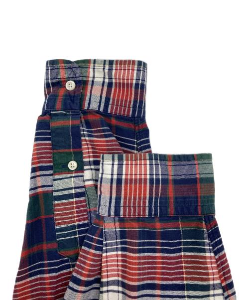 RALPH LAUREN（ラルフローレン）RALPH LAUREN (ラルフローレン) THE BIG SHIRT/チェックシャツ ネイビー×レッド サイズ:Lの古着・服飾アイテム