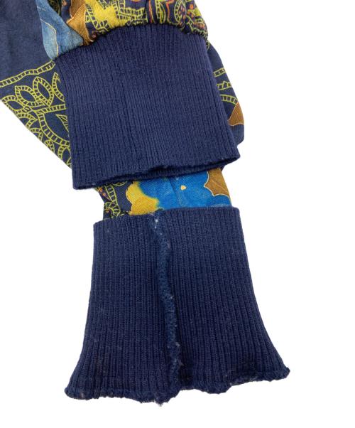 LAONARD（レオナード）LAONARD (レオナード) シルク切替カーディガン ネイビー サイズ:Mの古着・服飾アイテム