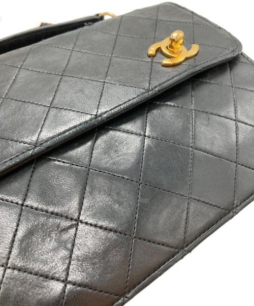 CHANEL（シャネル）CHANEL (シャネル) ダブルターンロックチェーンショルダーバッグ ブラックの古着・服飾アイテム