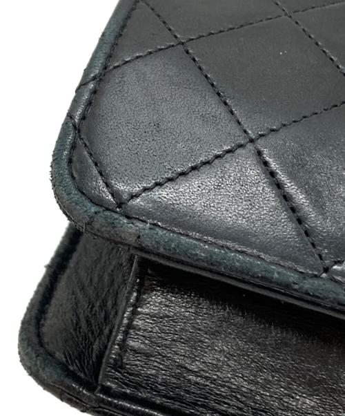 CHANEL（シャネル）CHANEL (シャネル) ダブルターンロックチェーンショルダーバッグ ブラックの古着・服飾アイテム