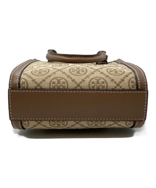 TORY BURCH（トリーバーチ）TORY BURCH (トリーバーチ) T モノグラム ジャカード ミニ トート ベージュの古着・服飾アイテム