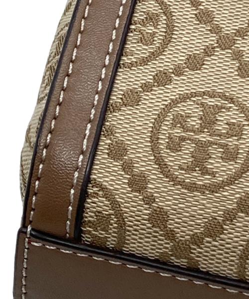 TORY BURCH（トリーバーチ）TORY BURCH (トリーバーチ) T モノグラム ジャカード ミニ トート ベージュの古着・服飾アイテム