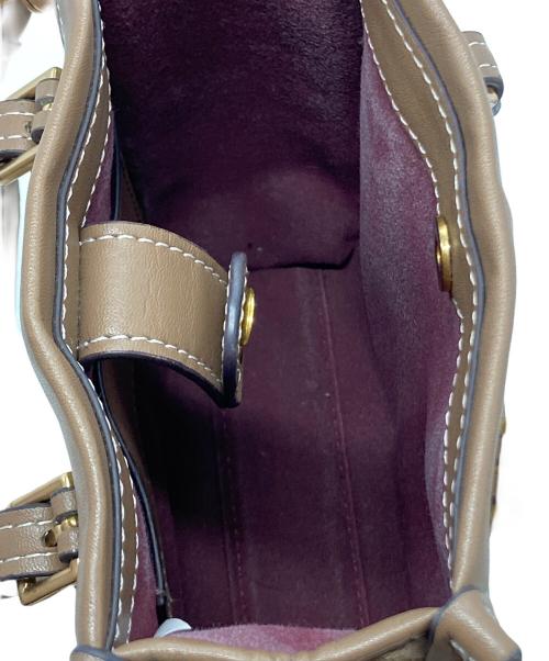 TORY BURCH（トリーバーチ）TORY BURCH (トリーバーチ) T モノグラム ジャカード ミニ トート ベージュの古着・服飾アイテム