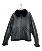 Simonsシモンズ）の古着「ムートンジャケット」｜ブラック