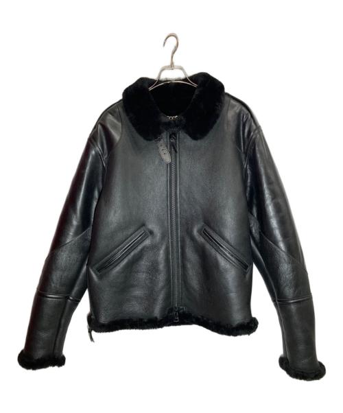 Simons（シモンズ）SIMONS (シモンズ) ムートンジャケット ブラック サイズ:XLの古着・服飾アイテム