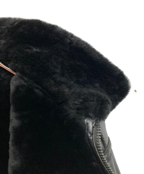 Simons（シモンズ）SIMONS (シモンズ) ムートンジャケット ブラック サイズ:XLの古着・服飾アイテム