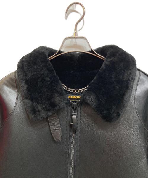 Simons（シモンズ）SIMONS (シモンズ) ムートンジャケット ブラック サイズ:XLの古着・服飾アイテム